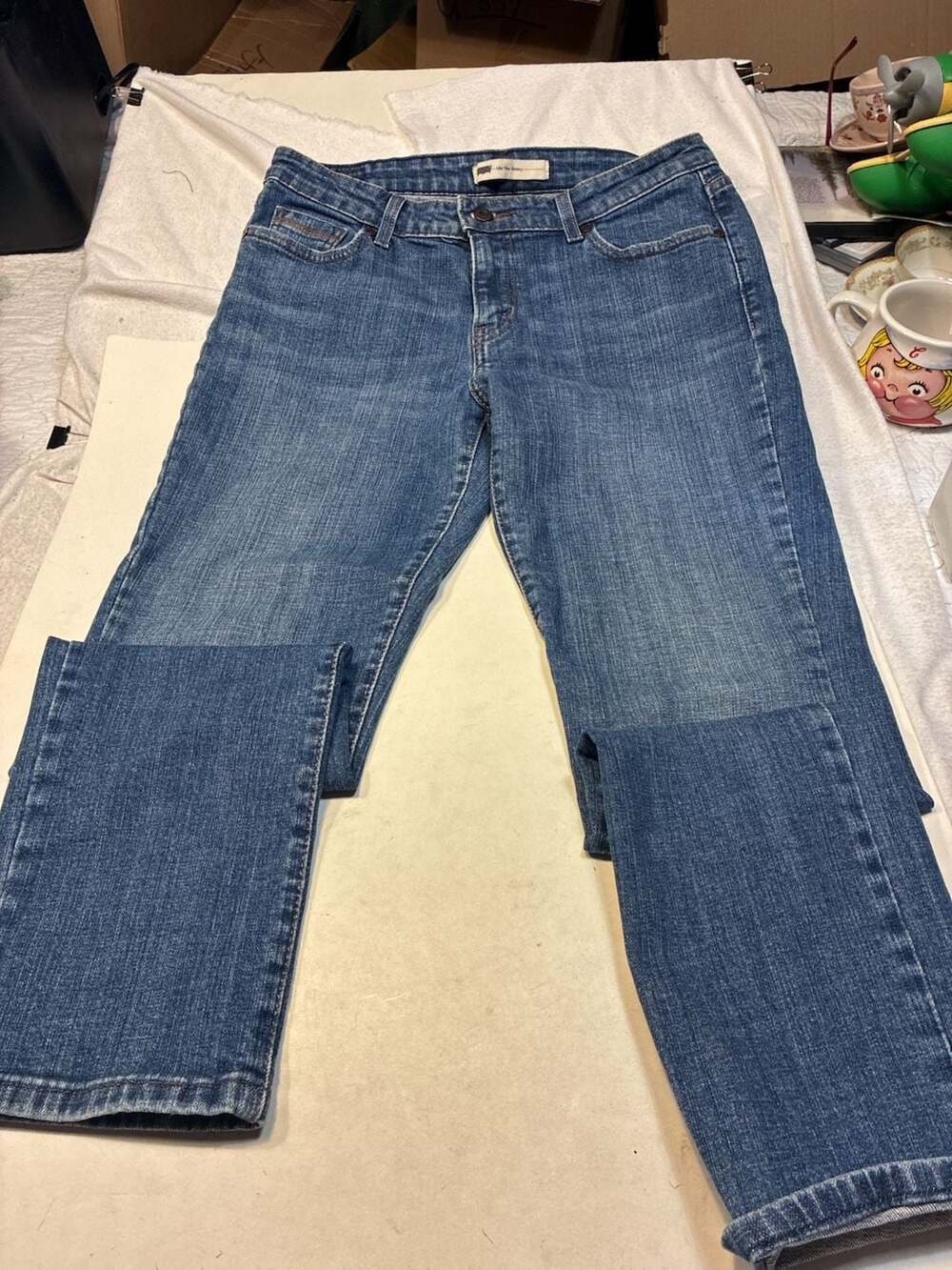 Levi's Mid Rise Skinny Blue Denim Jeans